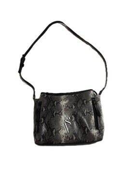 Simply Vera Vera Wang Purse Black Snakeskin Print